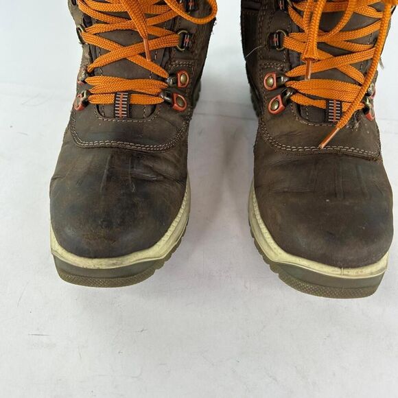 Santana Canada Maldine Winter Boots US 9 Womens Fur Trim Brown Lace-Up Boot - Picture 11 of 15